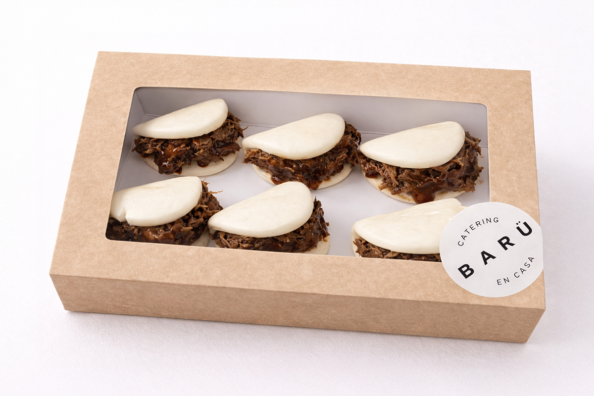 Mini Baos de Carrilleras con Salsa BBQ - Imagen 2